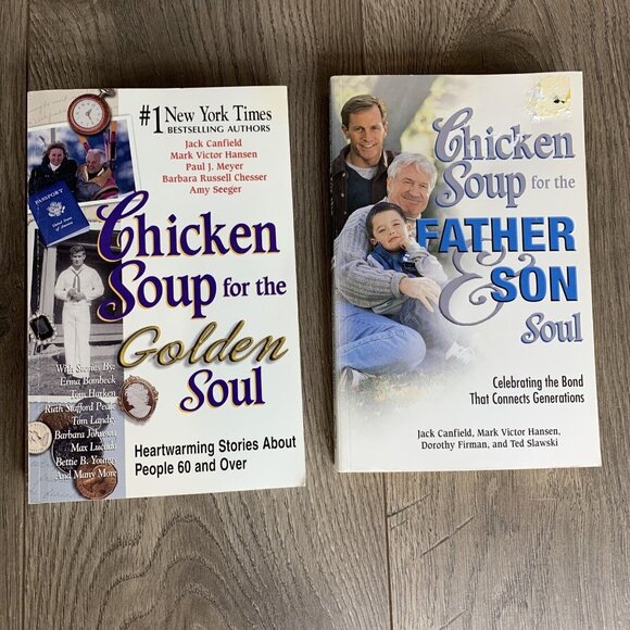 Chicken Soup for the Golden Soul & Father Son Soul by Jack Canfield Lot of 2 PB - Picture 2 of 10